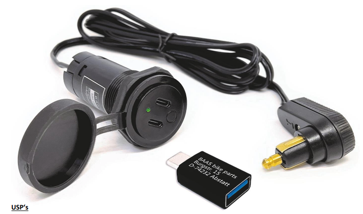USB���󥯥Хå������֥��USB-C��2��USB-A�����ץ�����DIN�Ÿ������å���L�����ץ饰�դ���