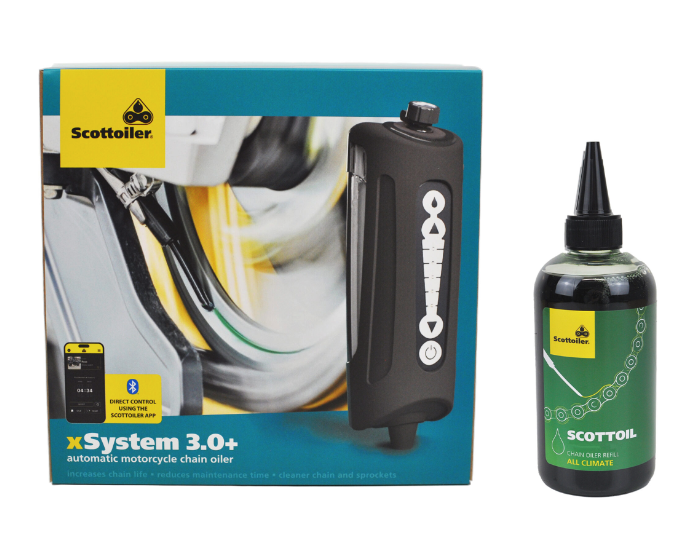 Scottoiler xSystem 3.0 + | Bluetooth制御対応電子チェーンオイラー